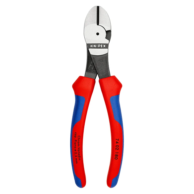 Pince Coupante Pro Knipex Robuste 180 mm Gris Antirouille Pour Épaisseur De Materiau De 2,2 A 3,8 mm Avec Poignée Ergonomique (74 02 180) -Made In Germany-