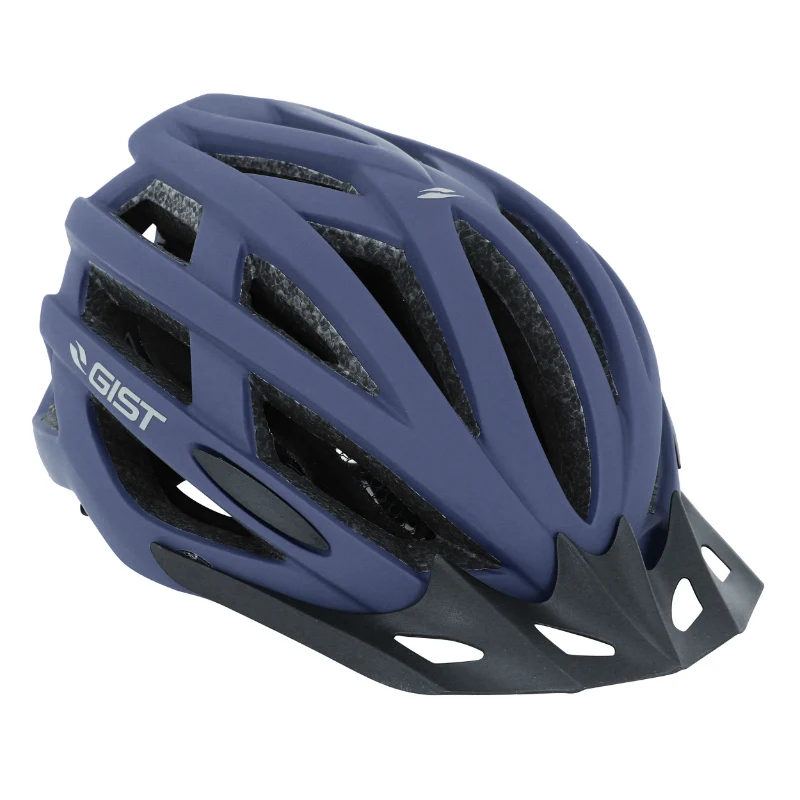 Casque Vélo Adulte Gist E-Bike Planet One Plus Urban Bleu Mat In-Mold Taille 56-62 Réglage Molette 212 G - Éclairage Intégré