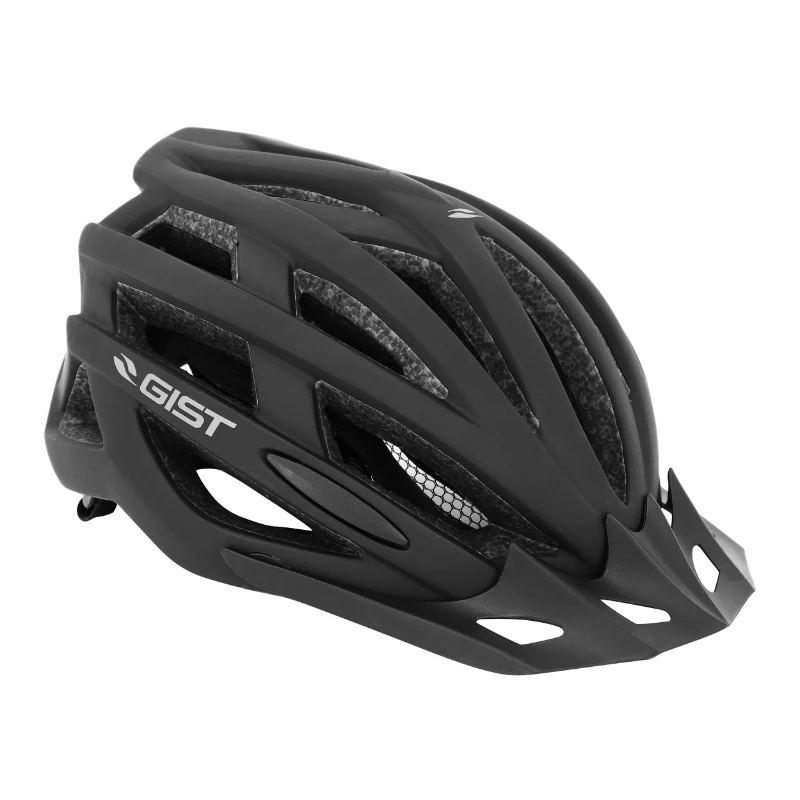Casque Vélo Adulte Gist E-Bike Planet One Plus Urban Noir Mat In-Mold Taille 52-58 Réglage Molette 212 G - Éclairage Intégré