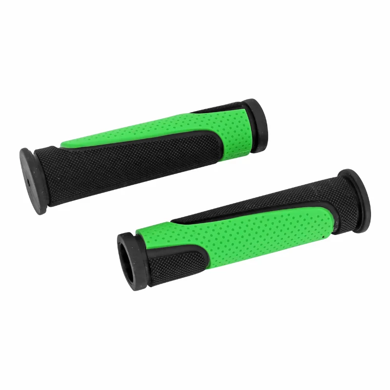 Poignée VTT Newton Rubber Noir-Vert L125 mm (Paire)