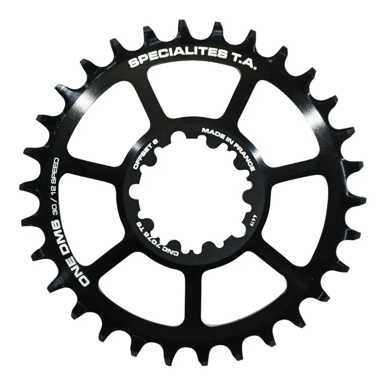 Plateau VTT Direct Mount Pour Sram Gx - Xx1 - X01 Ta Dm6 30 dents 11-12V. Narrow Wide Noir (Standard Deport 6 mm)