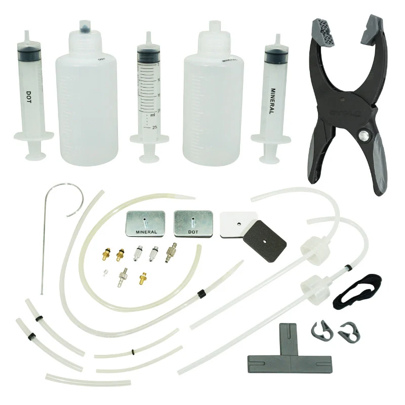 Outil Kit Purge Frein Disque Tools Frein Hydraulique Huile Minerale Et Dot (Avec Adaptateurs Sram-Avid-Shimano-Hope-Formula-Tektro-Magura-Hayes-Clarks)