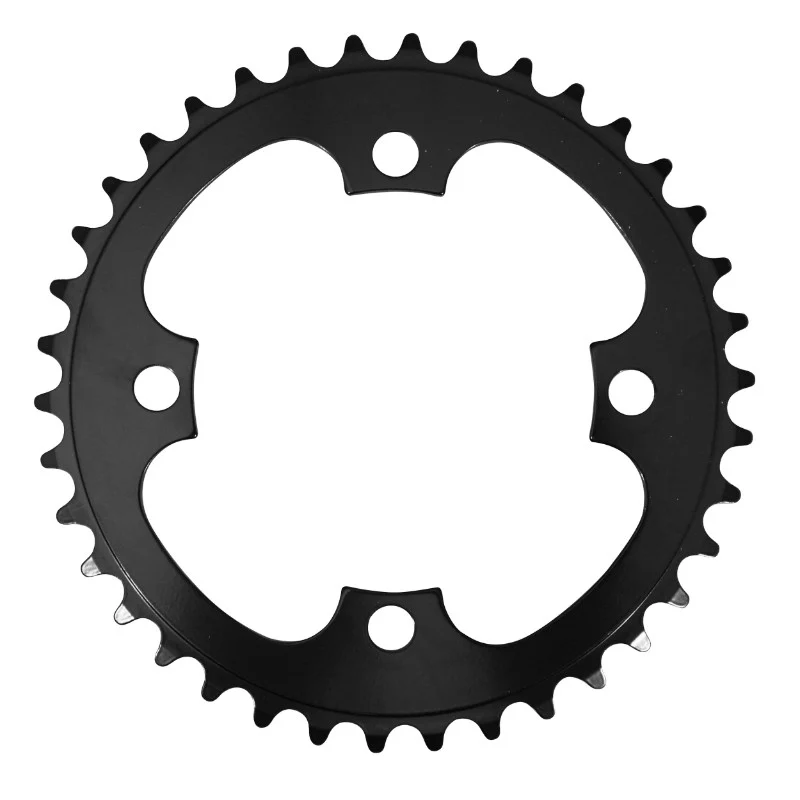 Plateau VAE-E-Bike 4 branches Ø 104 Pour Bosch 38 dents Mono Noir Acier (Pour Systeme 1Ere Et 3Ème Generation - Compatible Brose) En Vrac