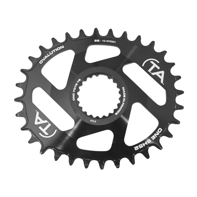 Plateau VTT Direct Mount Pour Shimano Xtr M9100 - Xt M8100 - Slx M7100 Ta One Sh52 Oval 32 dents Compatible M900 10-11-12V. Narrow Wide Noir