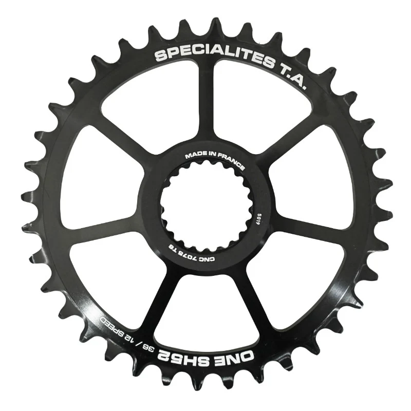 Plateau VTT Direct Mount Pour Shimano Xtr M9100 - Xt M8100 - Slx M7100 Ta One Sh52 36 dents Comp M900 10-11-12V. Narrow Wide Noir