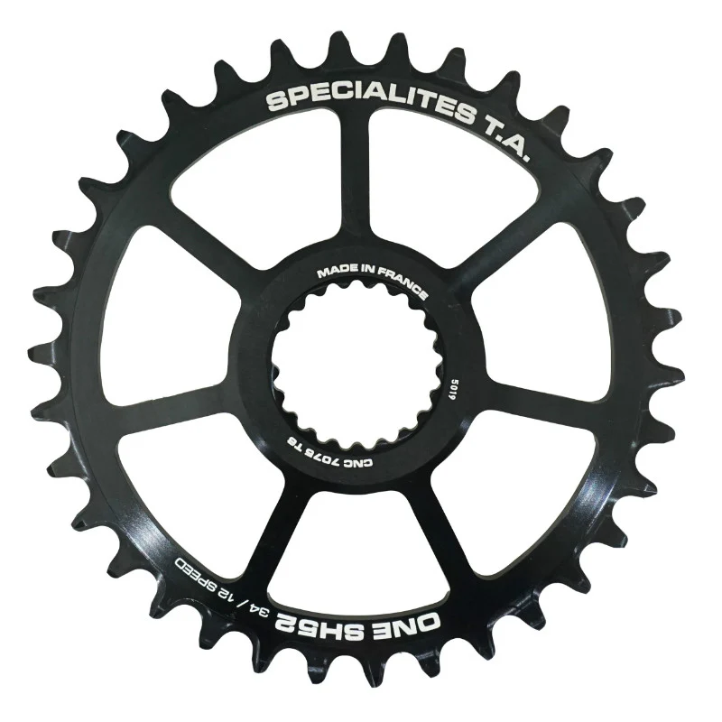 Plateau VTT Direct Mount Pour Shimano Xtr M9100 - Xt M8100 - Slx M7100 Ta One Sh52 34 dents Comp M900 10-11-12V. Narrow Wide Noir
