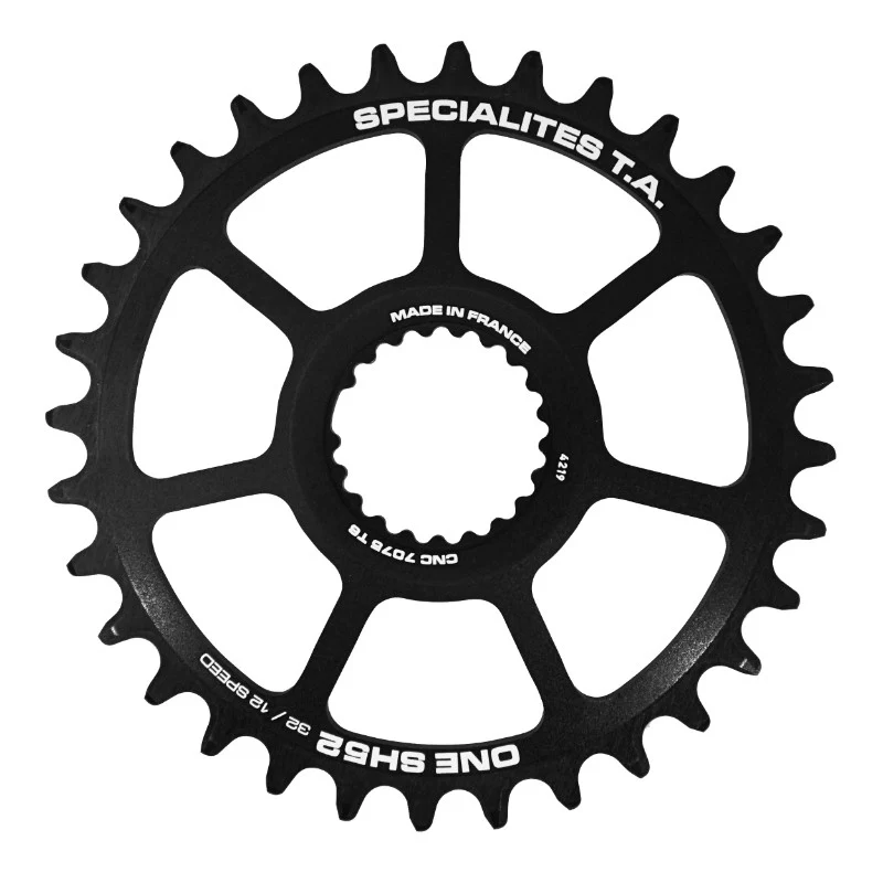 Plateau VTT Direct Mount Pour Shimano Xtr M9100 - Xt M8100 - Slx M7100 Ta One Sh52 32 dents Comp M900 10-11-12V. Narrow Wide Noir