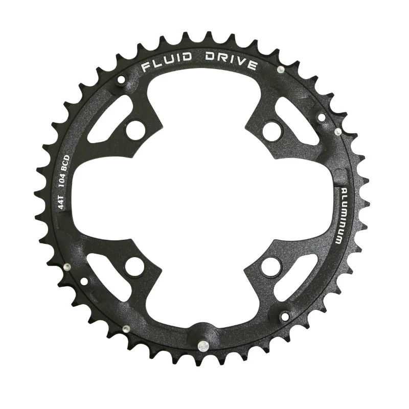 Plateau VTT 4 branches Ø 104 Pour Sunrace 44 dents Triple Extérieur Noir Alu Compatible Autres Marques