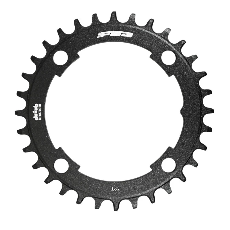Plateau VTT 4 branches Ø 104 Fsa Origine 32 dents Mono 11V. Alu Noir Megatooth