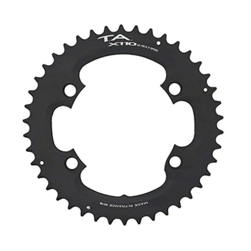 Plateau Route 4 branches Ø 110 Pour Shimano Ultegra R8000 - 6800 Ta X110 53 dents Extérieur Compatible Shimano 105 5800+R7000-Dura Ace 9000+9100 Noir 11V. (Penser A Commander Le Kit Intravis Correspondant)