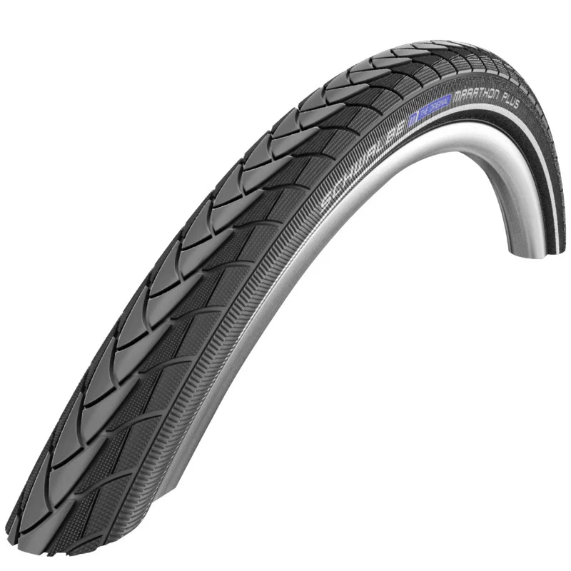Pneu VTT Urbain 26 X 1.35 Schwalbe Marathon Plus Noir Tr (35-559) Renfort 5 mm Flanc Reflex Compatible VAE