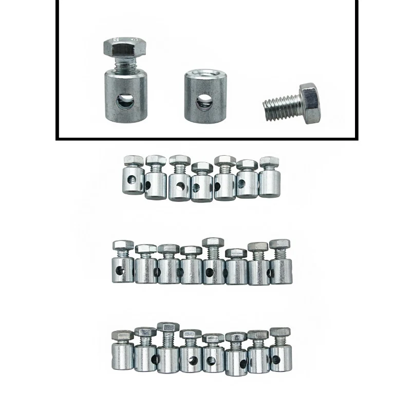 Serre Câble De Frein Vélo Algi - Diam 9 mm - L10 mm - Trou 3,5 mm (Blister De 25) (00429000-025)