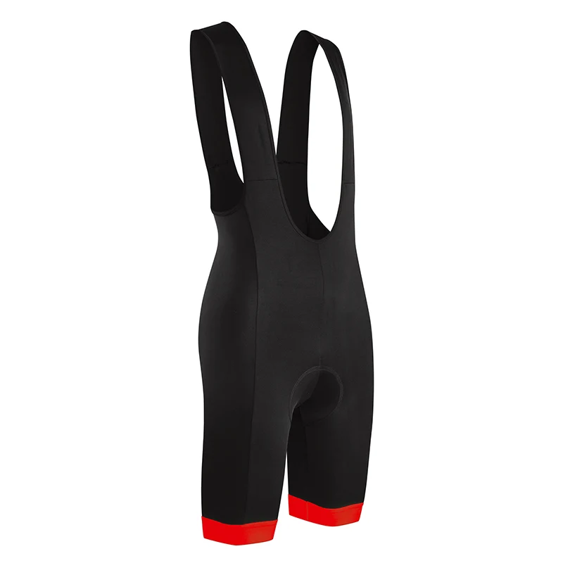 Cuissard Court Gist Bretelles Flow Fond Coolmax Noir Bords Rouge S