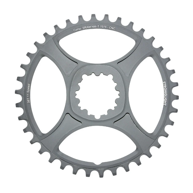 Plateau VTT Direct Mount Pour Sram Xx1-X01-X1-X0-X9 Stronglight Ht3 Mono 38 dents Noir Alu 11V. Narrow Wide (Deport 6 mm)