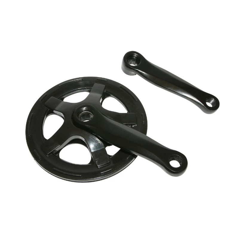 Pédalier VTT P2R 5-6 Acier Noir 127 mm Plateau 36D. Avec Protège Chaîne
