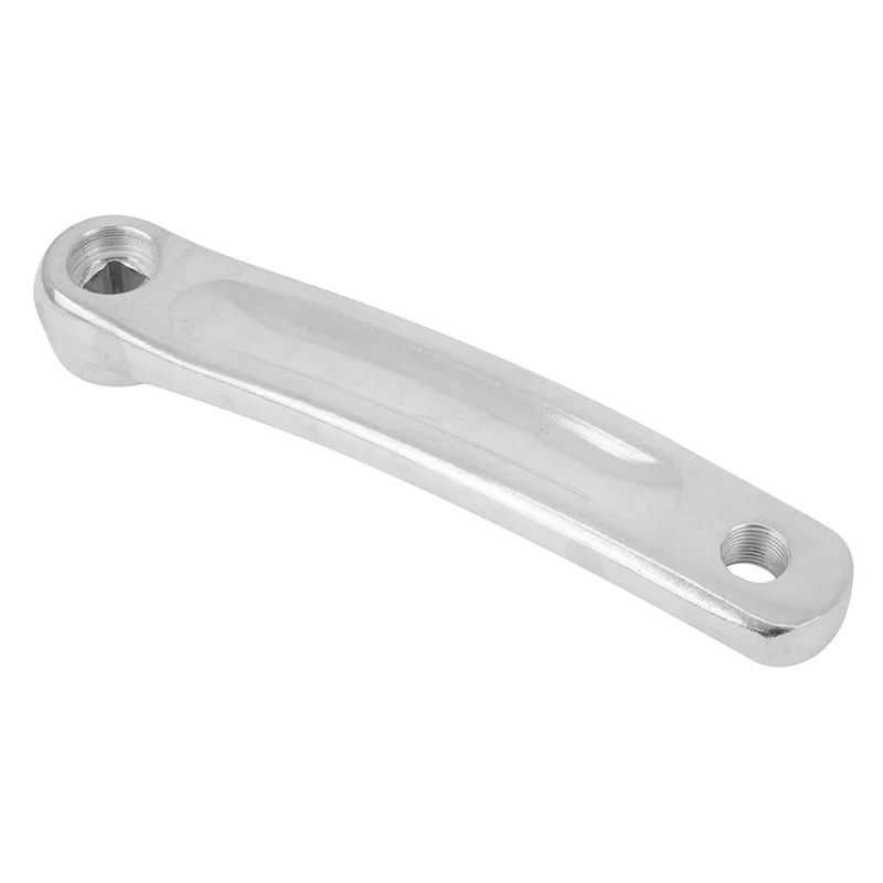 Manivelle Gauche 170 Newton Alu Forge Large Argent (Carré Decale) (Sur Carte)
