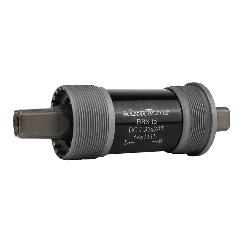 Boîtier Pédalier Sunrace Carré Bbs 111 mm (Boite De 68) Cuvettes Acier Filetage Anglais - Bsc - 1,37X24