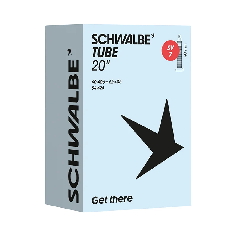 Chambre A Air Vélo 20 X 1.50-2.35 Schwalbe Valve Presta (40-406 À 54-428) (Sv7)