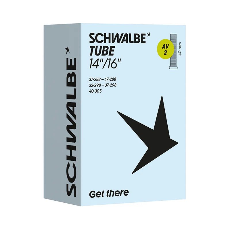 Chambre A Air Vélo 350 X 35A - 14" Schwalbe Valve Standard Tout Alu (37-288 À 40-305) (Av2)