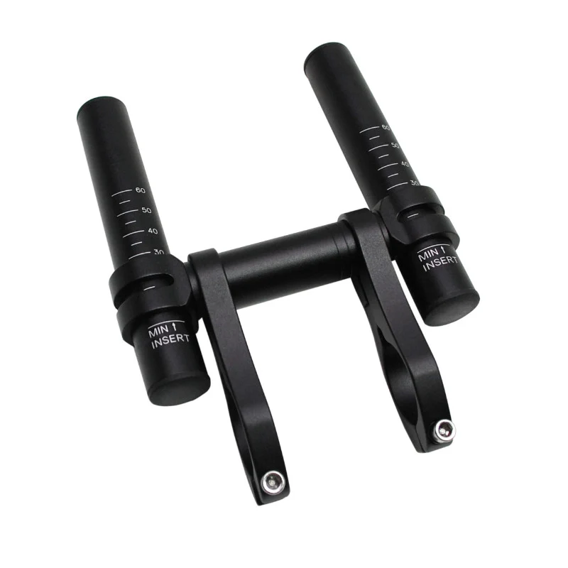 Prolongateur De Cintre Contre La Montre 31,8-25,8 Alu Noir Mat Style Mini-Sub8 280G (Paire)