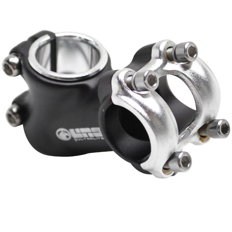 Potence Route-VTT Uno Alu Noir Capot Argent Releve 35° 25,4 L 60 mm Pour Potence 1" Et 1" 1-8