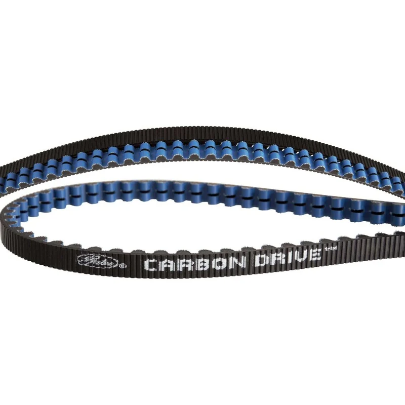 Courroie carbone Gates CDX Carbon Drive 108 dents noir/bleu
