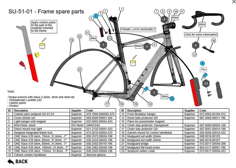 Vélo de route Superior XR 9.5 GF 105 Di2